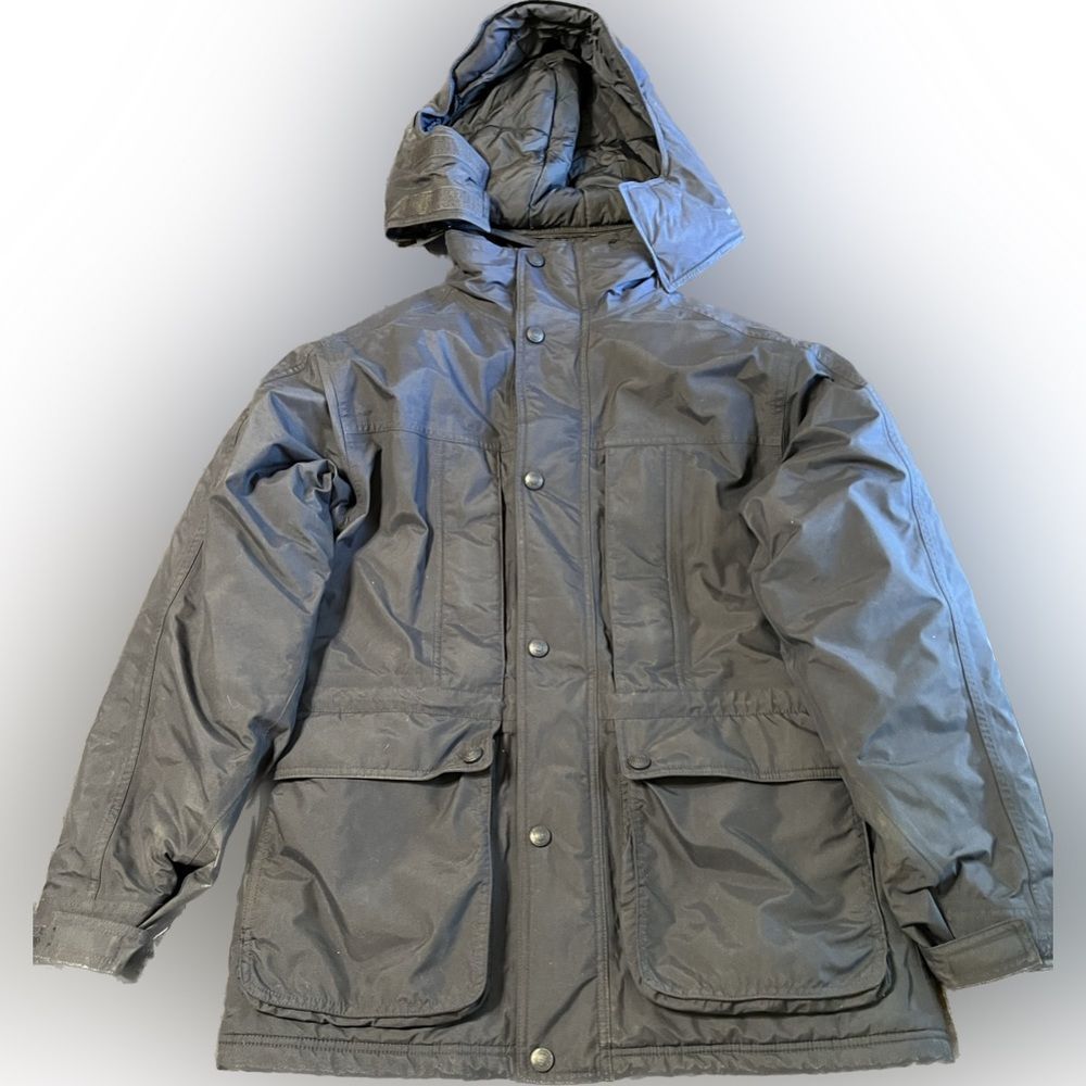 Vintage Cabelas Gore-Tex Men Medium Blue Ski Jacket Coat Military Rain Gear c20